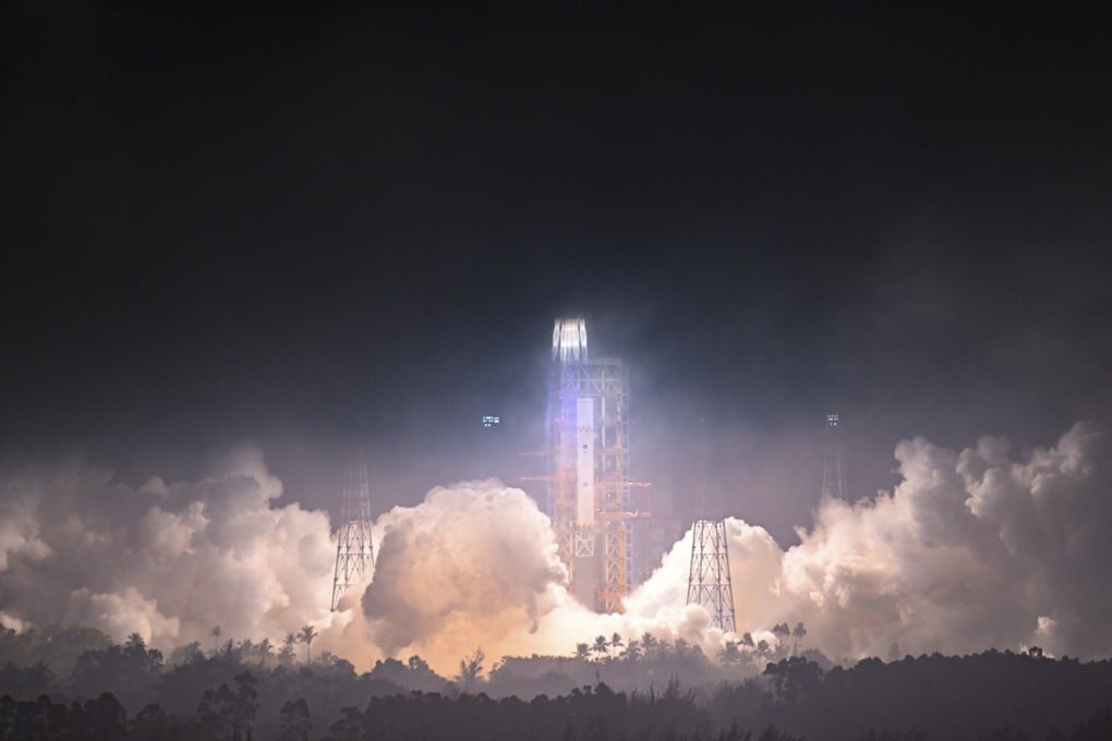 The Long March 7 Y5 rocket, carrying Tianzhou 4, blasts off from the Wenchang Spacecraft Launch Site in south China’s Hainan Province on May 10, 2022. China launched cargo spacecraft Tianzhou 4 on Tuesday to deliver supplies for its space station which is scheduled to wrap up construction this year. Photo: Xinhua