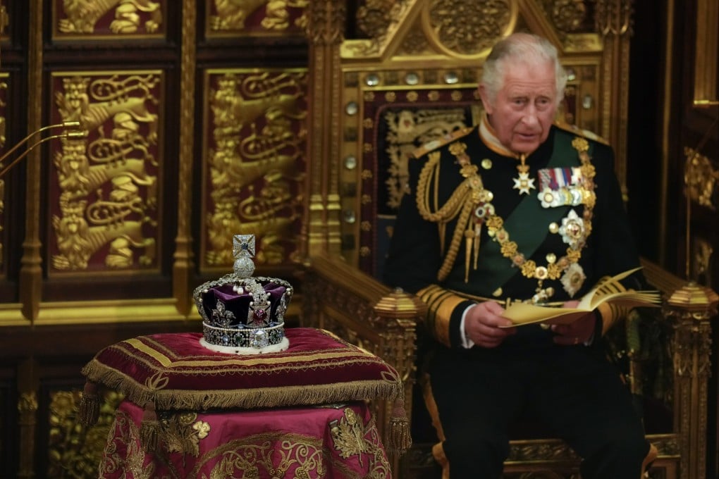 Prince Charles reads the Queen’s Speech during the state opening of parliament at the Palace of Westminster in London on Tuesday. Photo: AP