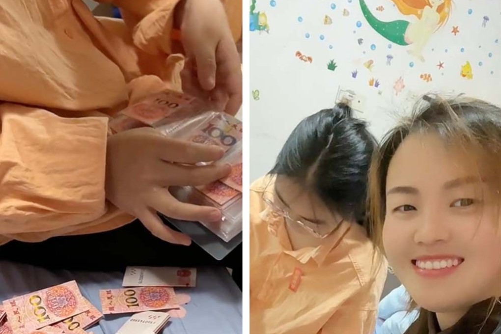‘Pay me back triple’: woman borrows US$2526 to pay her shop rent from her daughter who demands huge interest charges. Photo: SCMP Artwork