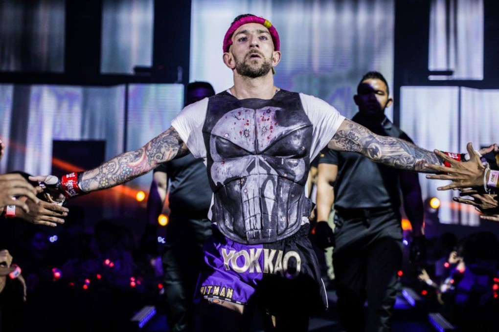 Liam Harrison walks to the ONE Circle for a Muay Thai fight. Photo: ONE Championship
