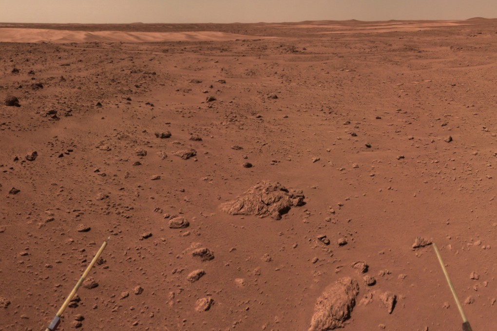 Evidence of water has been found in mineral samples from 700 million years ago collected by China’s Mars rover. Photo: China National Space Administration via Xinhua