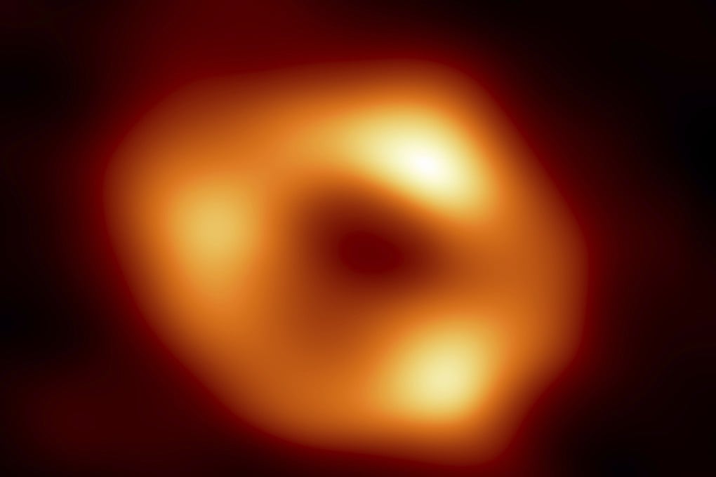 The image released by the Event Horizon Telescope Collaboration shows a black hole at the centre of our Milky Way galaxy. Photo: AP