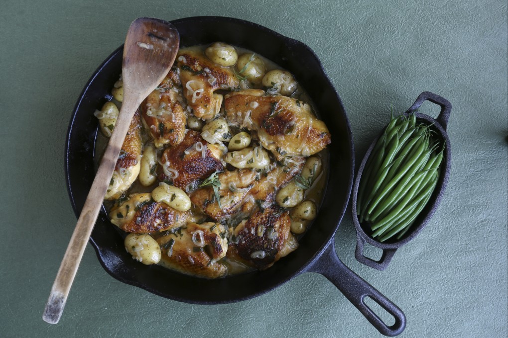 Tarragon chicken with fingerling potatoes is a delicious dish that makes the most of the aniseed-flavoured herb. Photo: Jonathan Wong