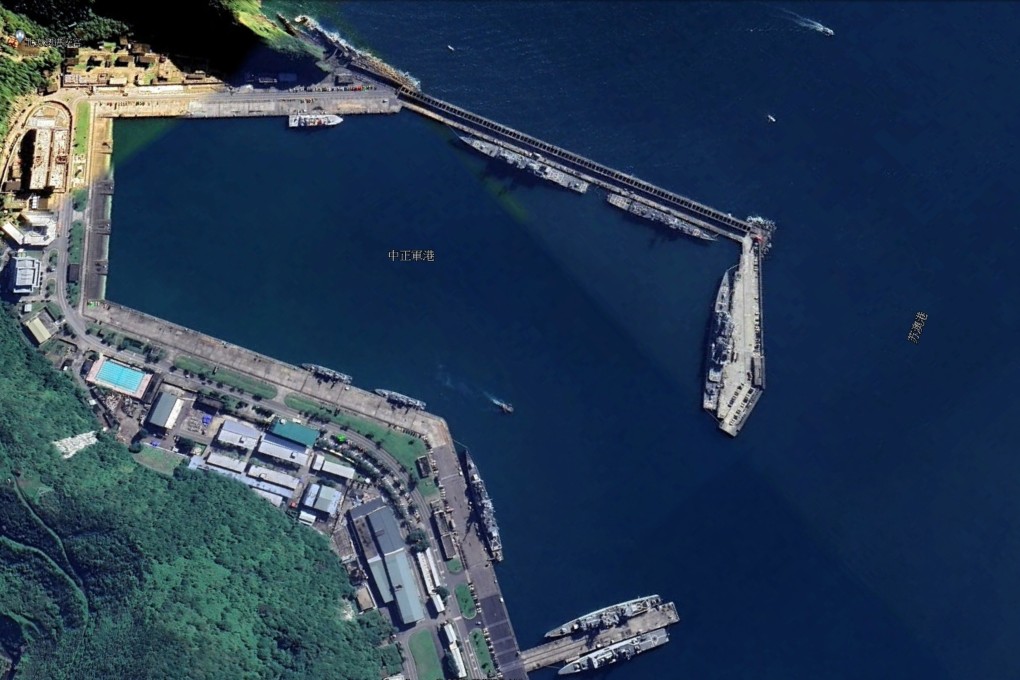Analysts said the model pier resembles the Suao naval base in Taiwan. Photo: Google