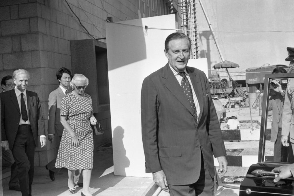 Sir Murray MacLehose (right), pictured in November 1978, served as governor of Hong Kong from 1971 to 1982 during British colonial rule. Photo: Chan Yuen-man