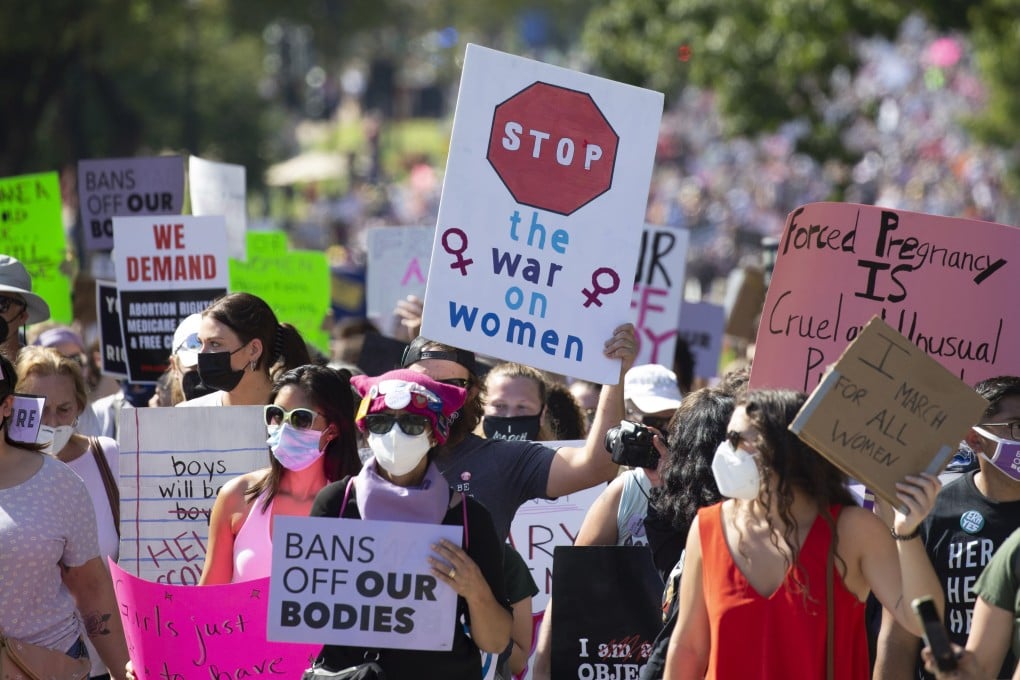 People at a Women’s March in Washington, DC. File photo: EPA-EFE