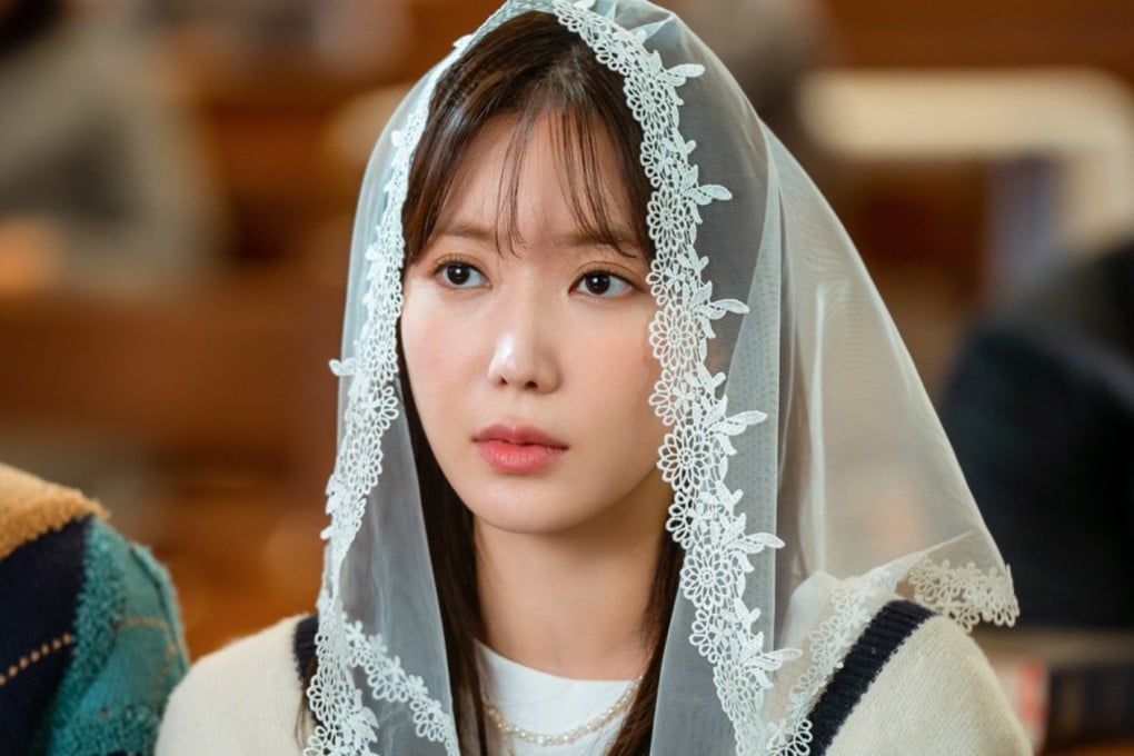 Lim Soo-hyang in a still from Woori the Virgin, a new K-drama streaming on Viu.