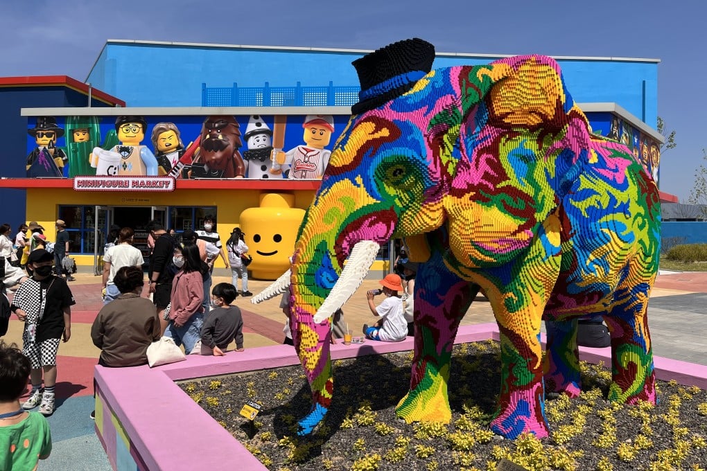 A Lego elephant during a trip to Legoland Korea Resort and the city of Chuncheon in South Korea. Photo: Matthew Conrad Crawford