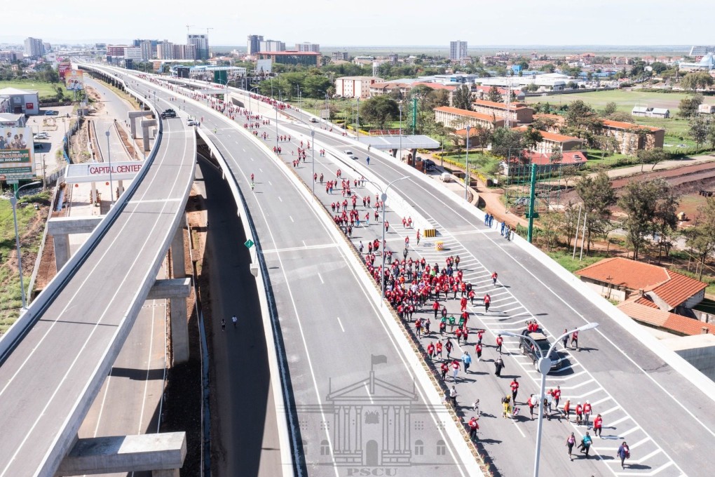 A stretch of the new Nairobi Expressway, which hosted the Nairobi Marathon on May 8. Photo: Handout