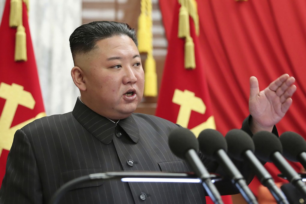 North Korean leader Kim Jong Un speaks during a Politburo meeting of the ruling Workers’ Party in Pyongyang, North Korea in June 2021. Kim ripped into senior ruling party and government officials over what he described as a serious lapse in national efforts to fend off Covid-19. Photo: KCNA/Korea News Service via AP
