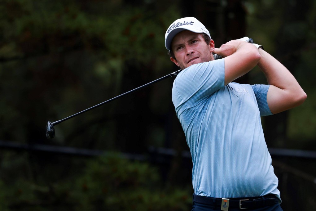 Ben Campbell in action during the third round of the Asia Pacific Open Golf Championship Diamond Cup at Oarai GC. Photo: Asian Tour
