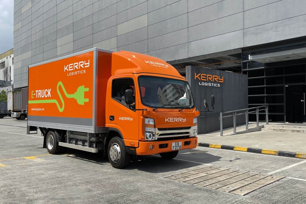 One of the two 5.5-tonne electric trucks purchased by Kerry Logistics Network. Photo: Handout