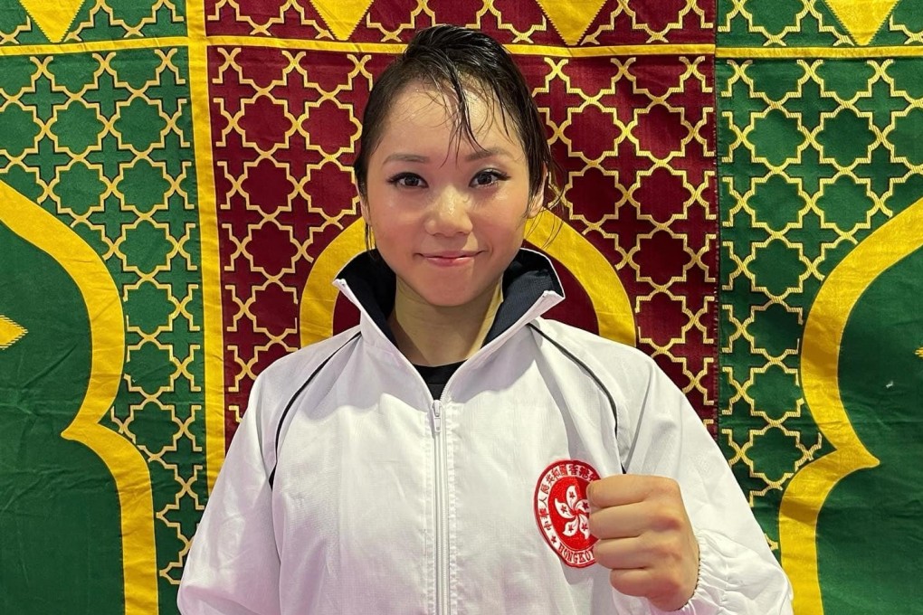 Grace Lau is pleased with her performance in Rabat and hopes to add a gold medal today. Photos: World Karate Federation