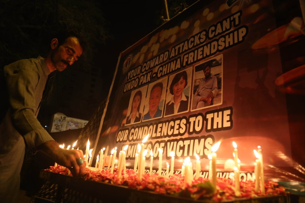 The attack killed three Chinese nationals and their Pakistani driver. Photo: EPA-EFE