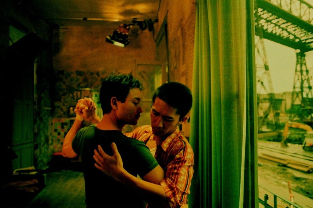 Leslie Cheung (left) and Tony Leung in a still from Happy Together. Wong Kar-wai’s film won him the prize for Best Director at the Cannes Film Festival in 1997.