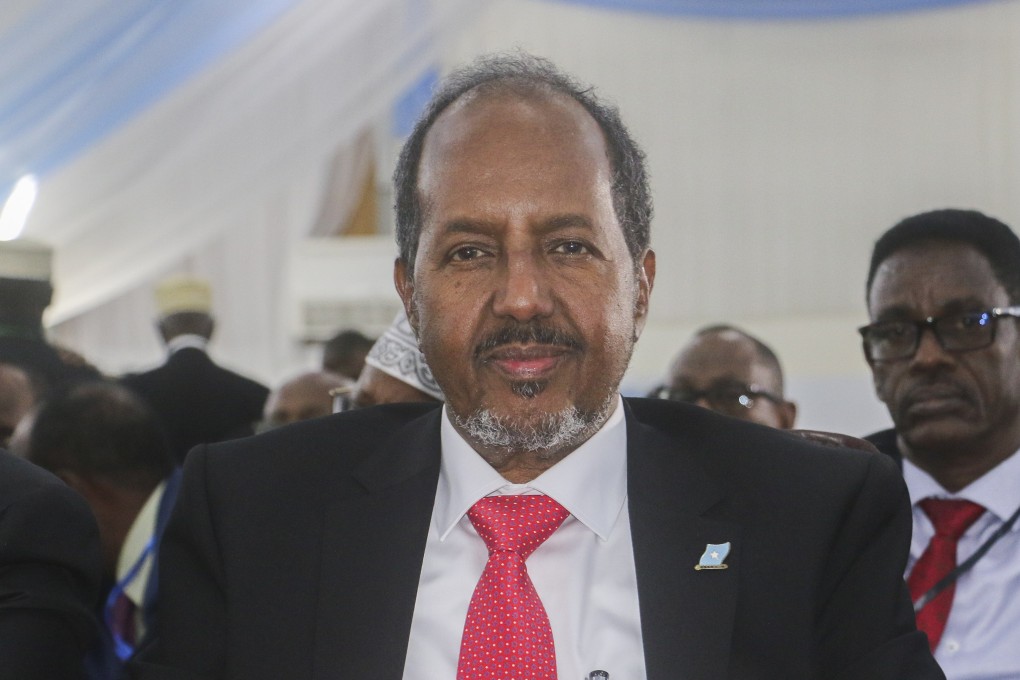 Former president Hassan Sheikh Mohamud after being sworn in as the new president of Somalia. Photo: EPA-EFE