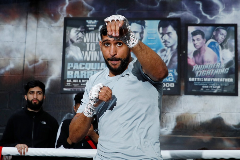Amir Khan made his comments to British media at a farewell press conference. Photo: Reuters