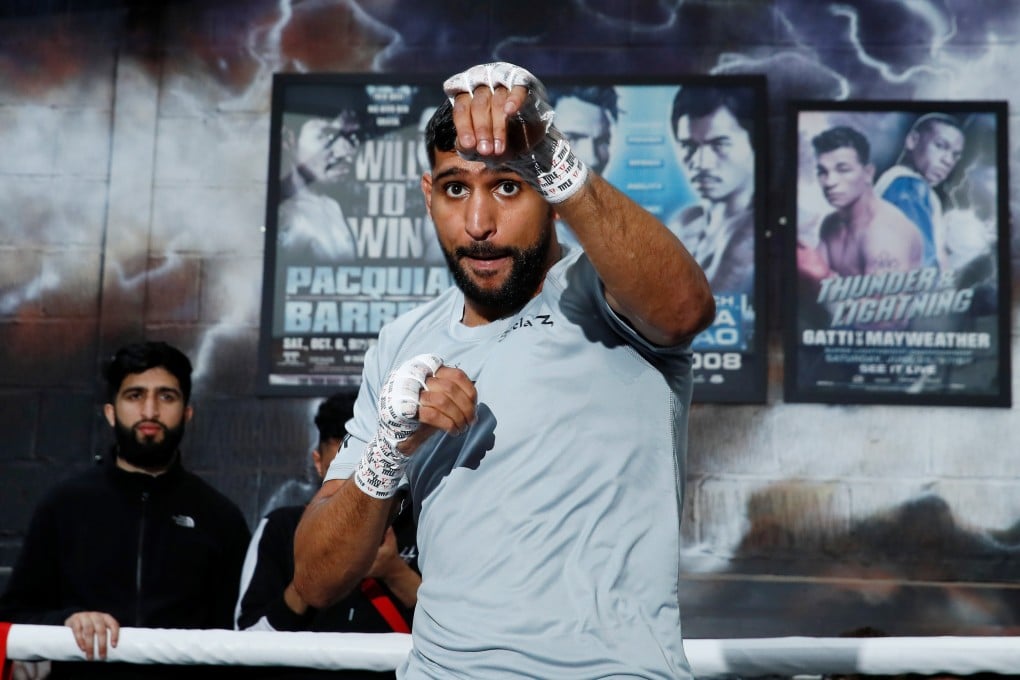 Amir Khan made his comments to British media at a farewell press conference. Photo: Reuters