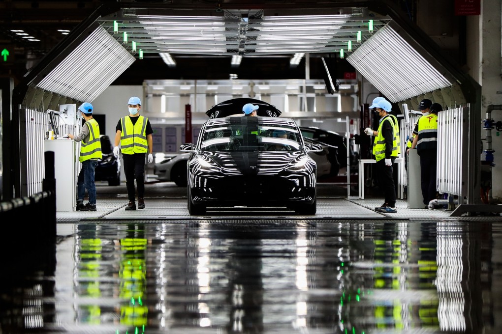 Production at Tesla’s Gigafactory in Shanghai has been affected by the lockdown in China’s ‘Motown’. Photo: Xinhua
