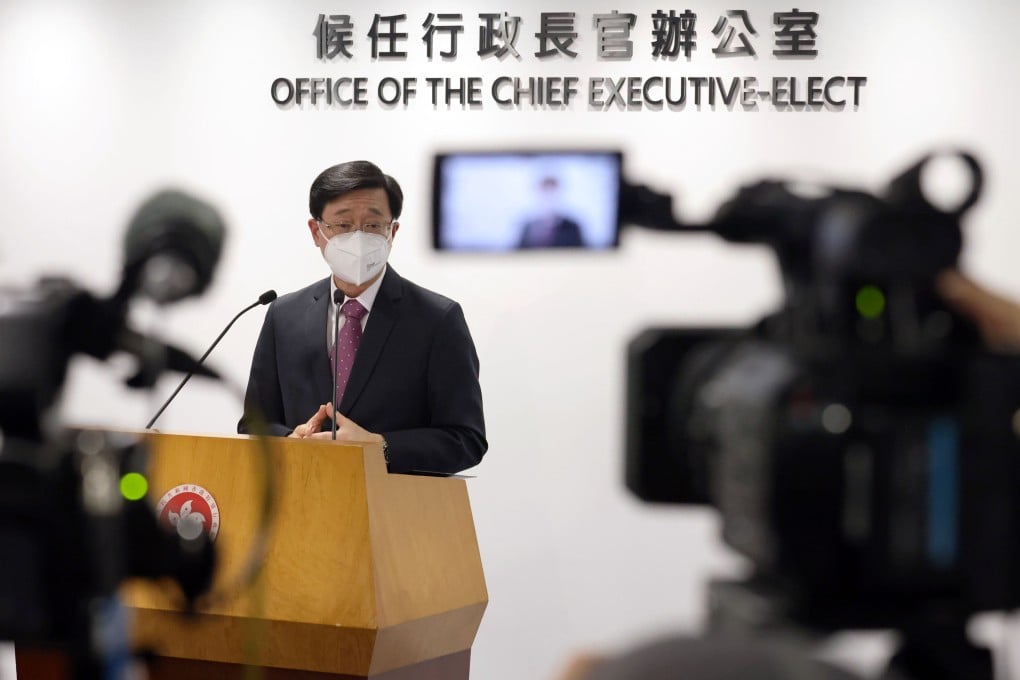 Chief Executive-elect John Lee. Photo: Nora Tam