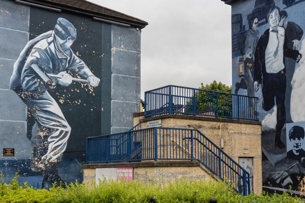 Murals depicting “The Troubles” on the walls of houses at the Bogside, a prominently catholic and Irish nationalist neighbourhood, in Derry, Northern Ireland, UK, on May 2, 2022. Photo: Bloomberg