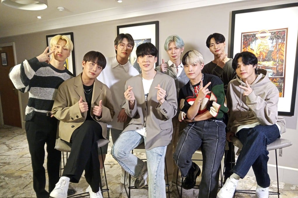 Ateez before performing at Wembley Arena in London during their European tour. K-pop bands are back on the road and their fans are buzzing. Photo: Lisa Giles-Keddie via Reuters