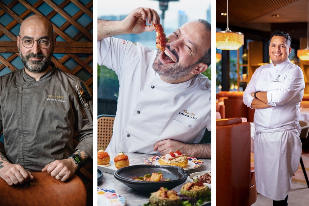 From left: Victor Caballé Molina, Rafa Gil and Edwin Guzman Navarro. Six established restaurants in Hong Kong have switched things up in the kitchen and are well worth a revisit. Photo: SCMP