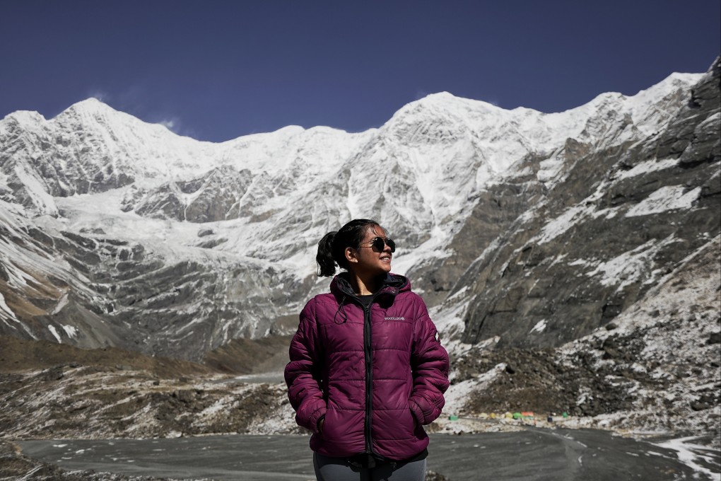 Priyanka Mohite at Mt Lhotse, the world’s fourth-highest peak. Photo: Handout