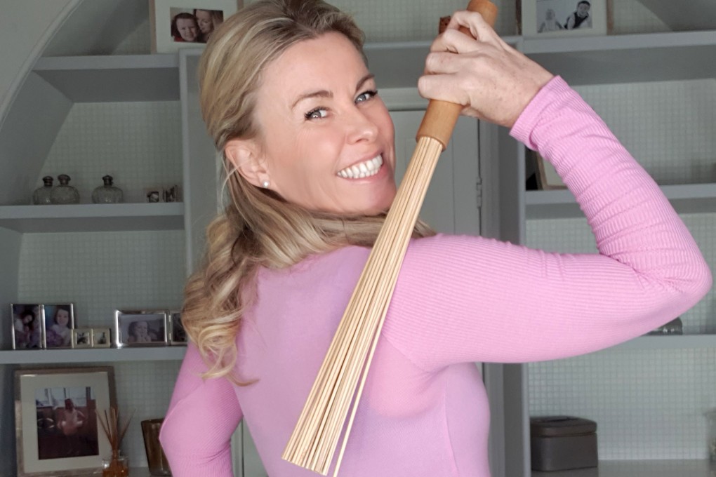 Katie Brindle, a popular TCM influencer, says there is more to traditional Chinese medicine than gua sha, like using a bamboo wand. Photo: courtesy of Katie Brindle