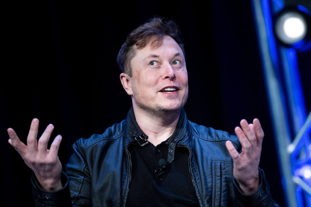 Elon Musk speaks at the Washington Convention Centre in April. Photo: AFP