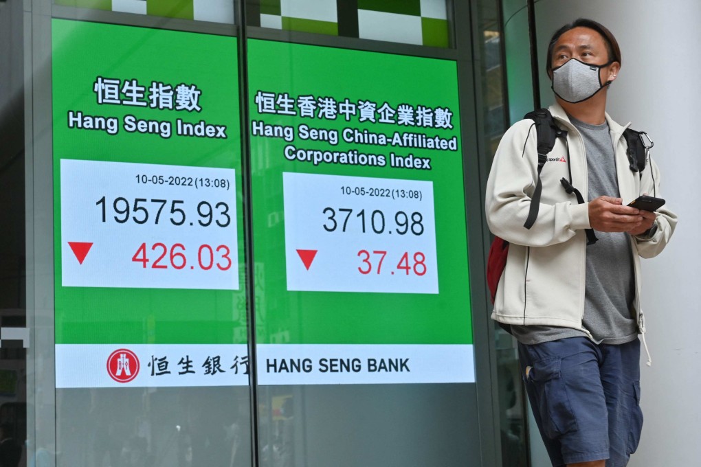 Hong Kong’s benchmark index was heading for its first weekly gain this month. Photo: AFP