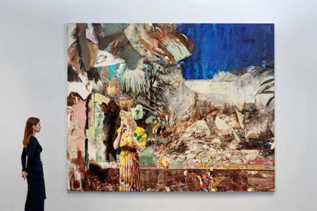 Adrian Ghenie’s “Pie Fight Interior 12” (2014). The piece is one of the highlights of Christie’s auctions preview during Art Basel week in Hong Kong, which features a wide range of exhibitions and events. Photo: Christie’s