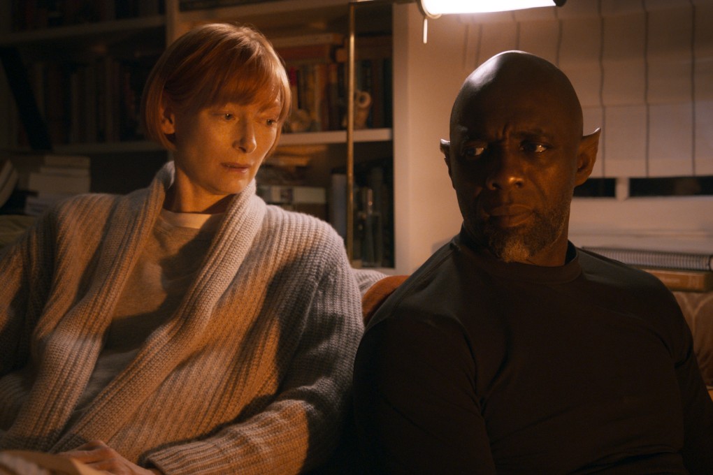 Tilda Swinton (left) as Alithea Binnie and Idris Elba as The Djinn in director George Miller’s Three Thousand Years of Longing. Photo: Metro-Goldwyn-Mayer Pictures