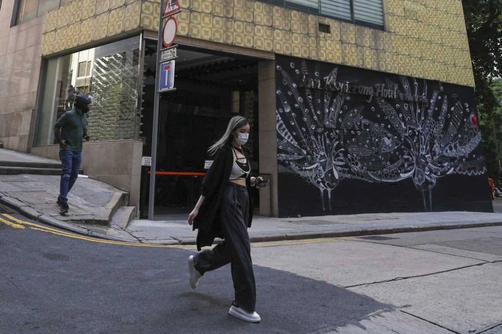 The cases involved families on different floors of the Lan Kwai Fong hotel. Photo: Yik Yeung-man