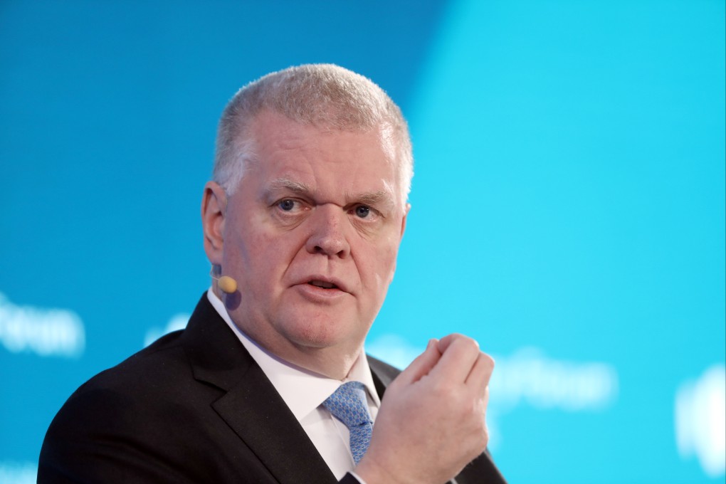 HSBC CEO Noel Quinn speaks during a panel discussion at the Bloomberg New Economy Forum in Beijing in 2019. Photo: Bloomberg