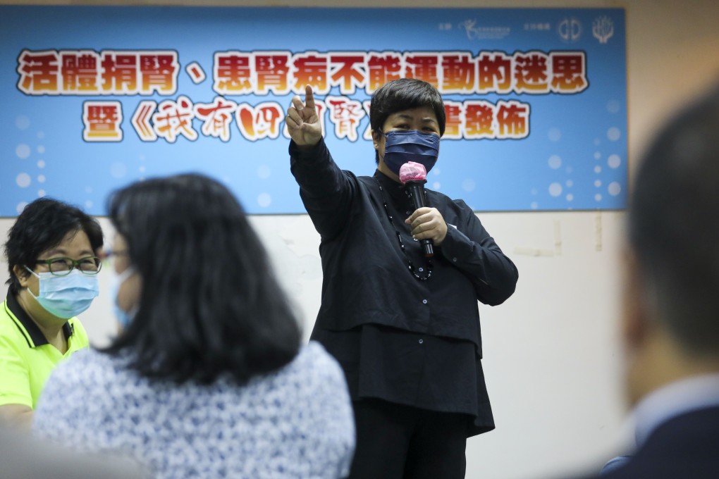 Maggie Ng shares her experience as a two-time kidney transplant recipient. Photo: Xiaomei Chen