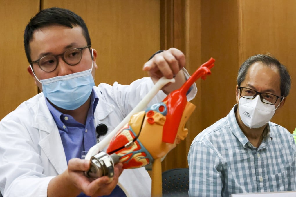 Dr Oswald Joseph Lee with Simon Lo, Kitty Hui’s husband. Photo: Nora Tam