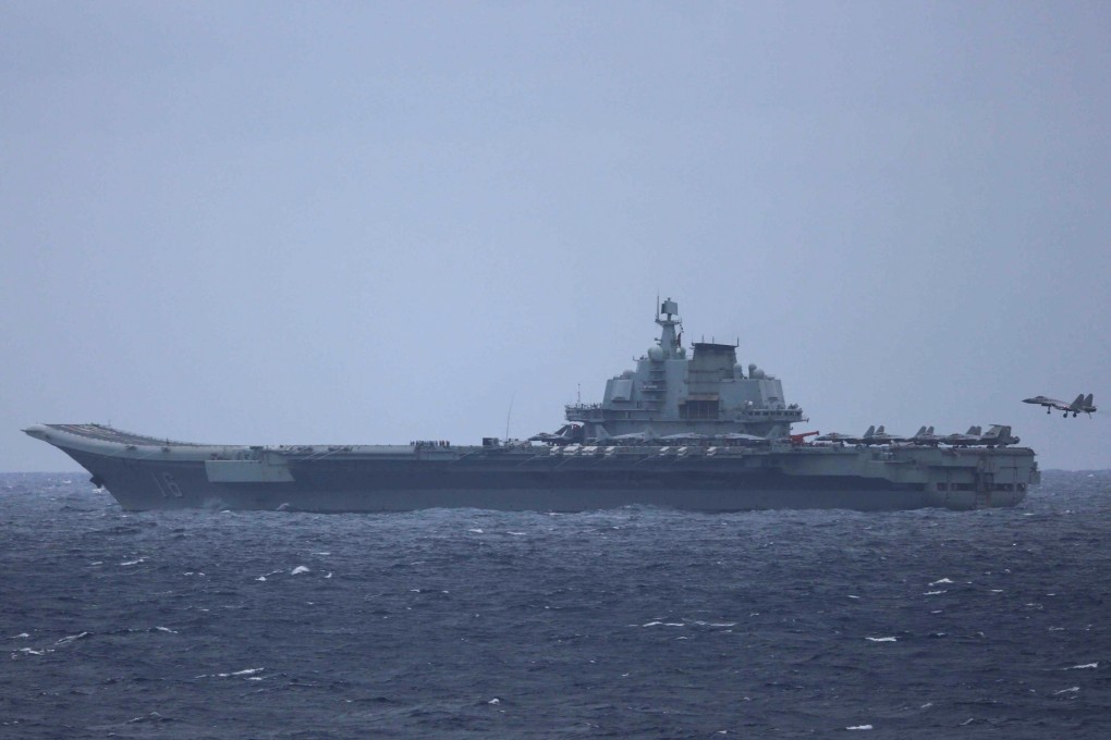 Japan observed the take-off and landing of carrier-based J-15 fighters from the Chinese aircraft carrier the Liaoning on May 3, 2022. Photo: Japan Ministry of Defence