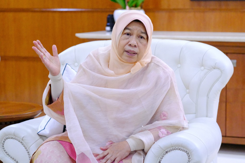 Zuraida Kamaruddin, Malaysia’s minister the Ministry of Plantation Industries and Commodities discussing resignation. Photo: Bloomberg