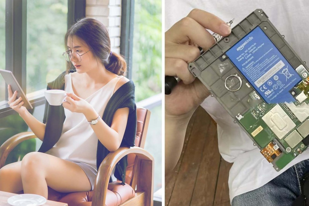 Surprise! Man proposes to his girlfriend with a ring that’s been hidden inside her Kindle reading device for 7 years. Photo: SCMP Artwork