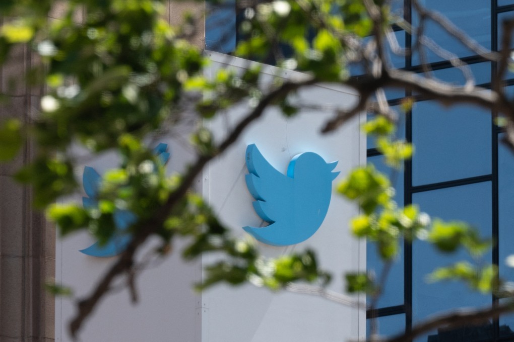 In this file photo taken April 26, 2022, the Twitter logo is seen at its headquarters in San Francisco, California. Photo: AFP