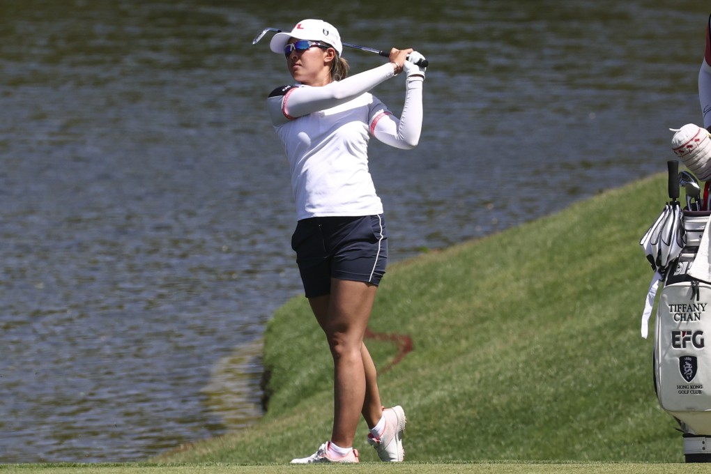 Tiffany Chan on the ninth hole during the second day of play at Shadow Creek. Photo: AP