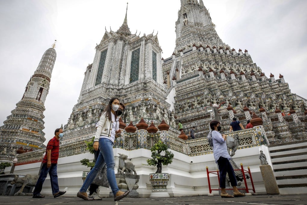Tourists at Wat Arun, the Temple of Dawn, in Bangkok. Photo: EPA-EFE