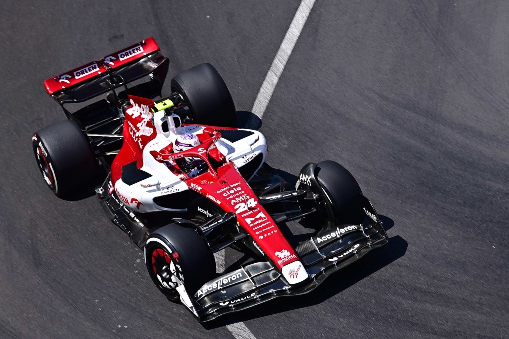 Alfa Romeo driver Zhou Guanyu during the first practice session in Monaco. Photo: AFP