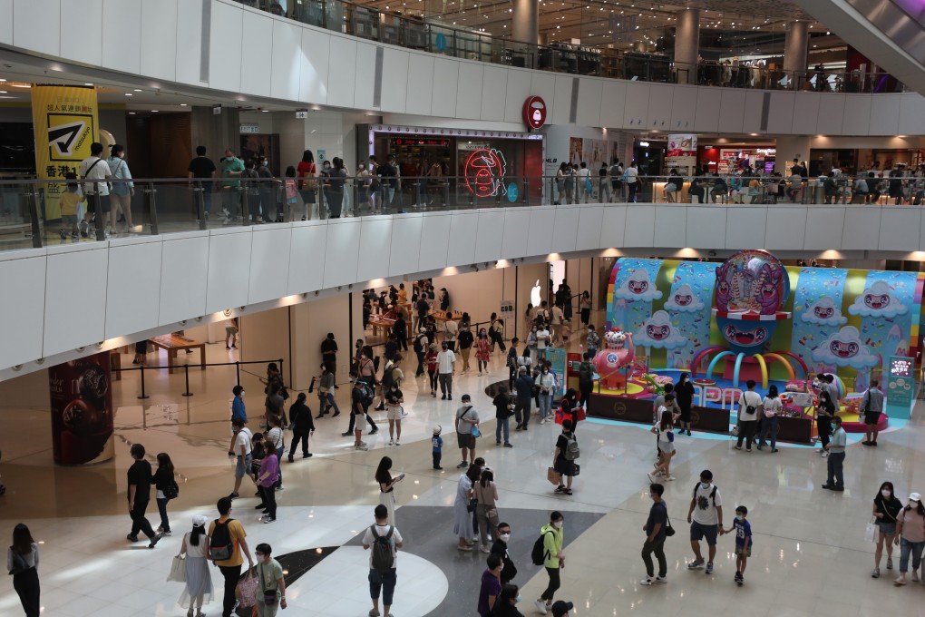 A shopping mall in Kwun Tong on the Good Friday public holiday on April 15. Photo: Xiaomei Chen