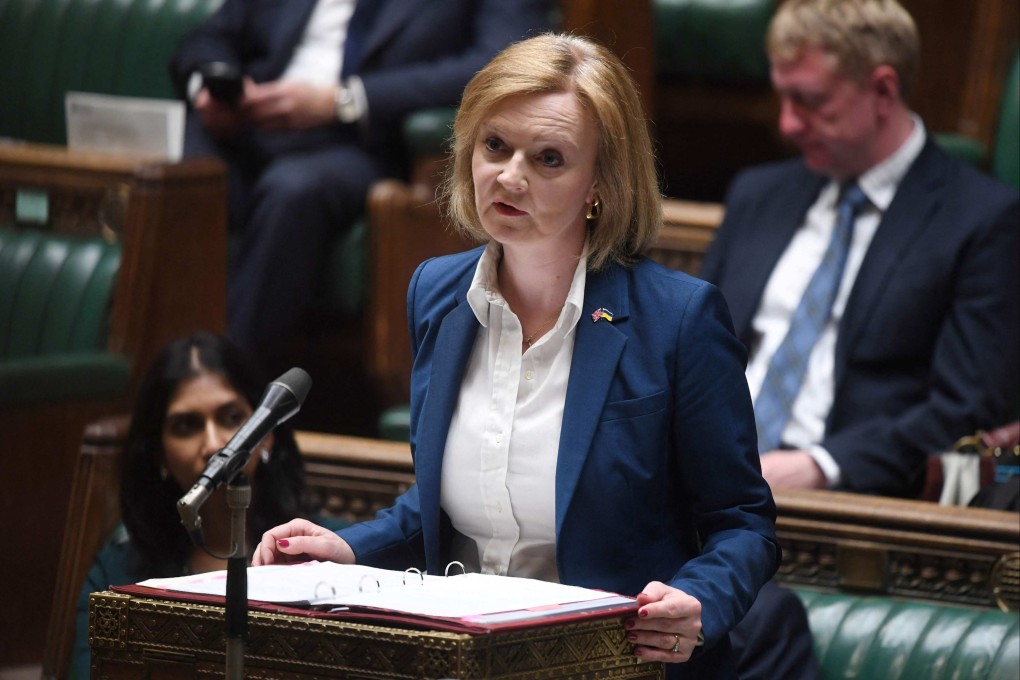 British Foreign Secretary Liz Truss speaking in the House of Commons in May. A group of MPs have called for Truss to conduct an audit of assets held in the UK by Hong Kong and mainland Chinese officials. Photo: AFP/UK Parliament