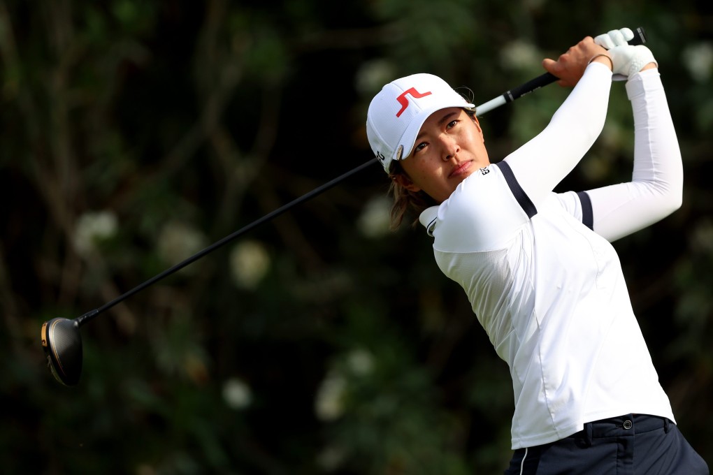 Tiffany Chan hits a drive off the second tee during LPGA Match-Play in Las Vegas. Photo: AFP