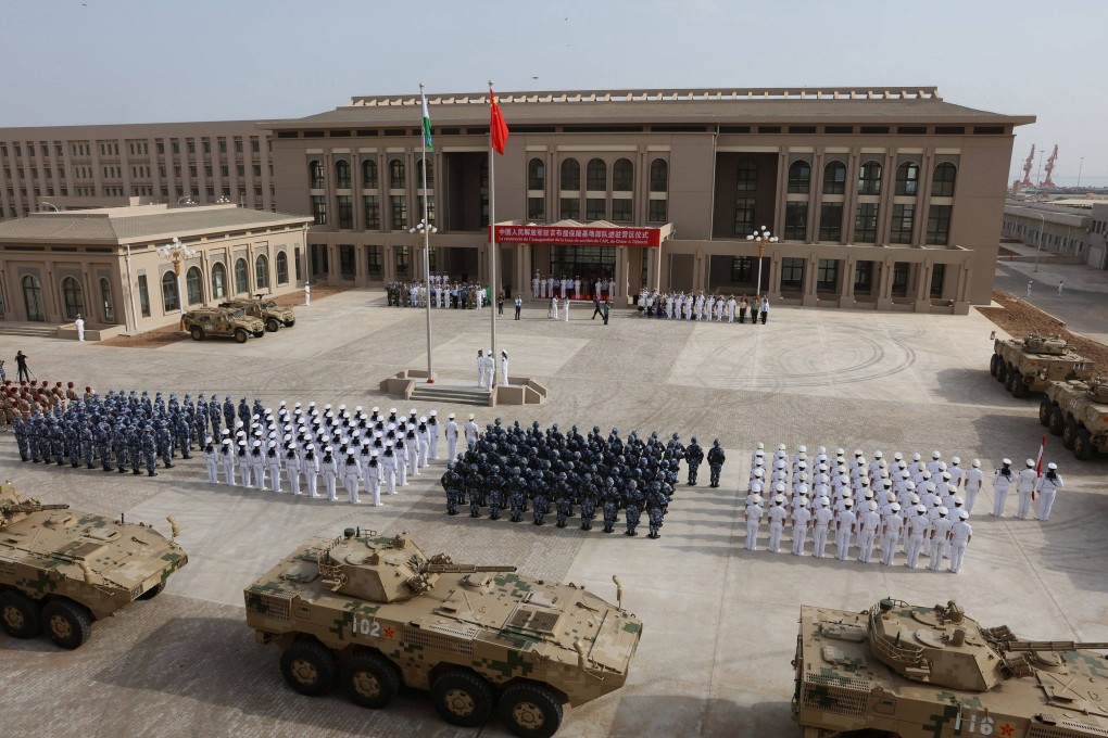 China’s first overseas military base opened in 2017 in Djibouti, at the entrance to the Red Sea. Photo: AFP