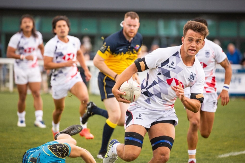 Pierce Mackinlay-West is making an impact for Hong Kong in the UK Sevens Series. Photo: HKRU
