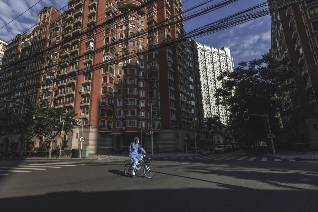 A file photo of the Covid-19 lockdown in Shanghai from May 9. The economic hardship caused by the lockdown may benefit first-time buyers, says a prospective homebuyer. Photo: EPA-EFE